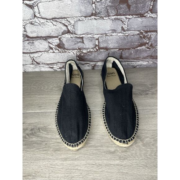 Toni Pons Jute Espadrille Black Canvas Slip On Comfort Casual Flats Shoes Men 44 main image 10